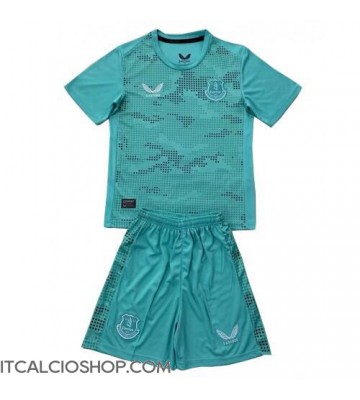 Everton Portiere Seconda Maglia Bambino 2024-25 Manica Corta (+ Pantaloni corti)